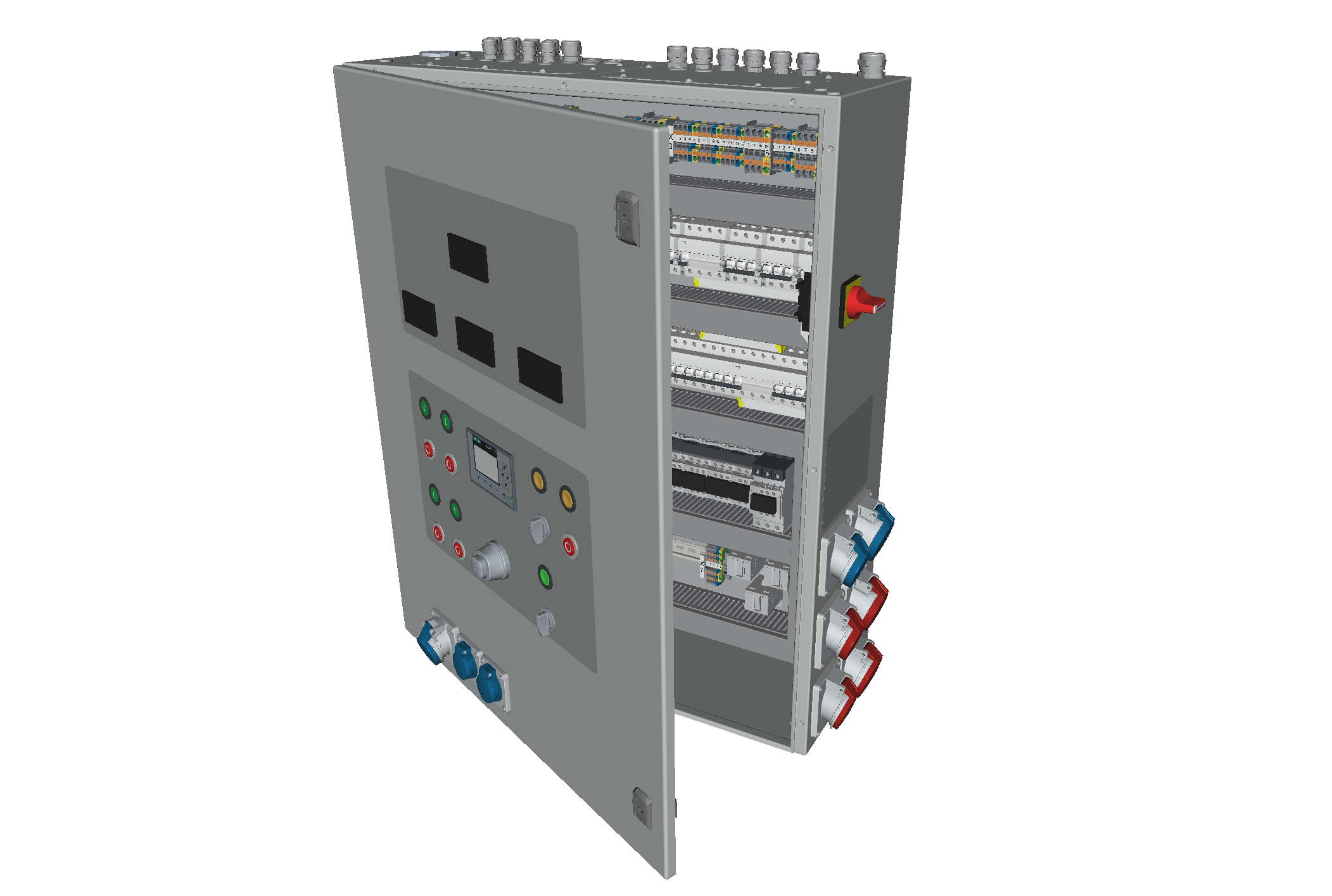 Individual control technology and switch cabinet construction for your solution